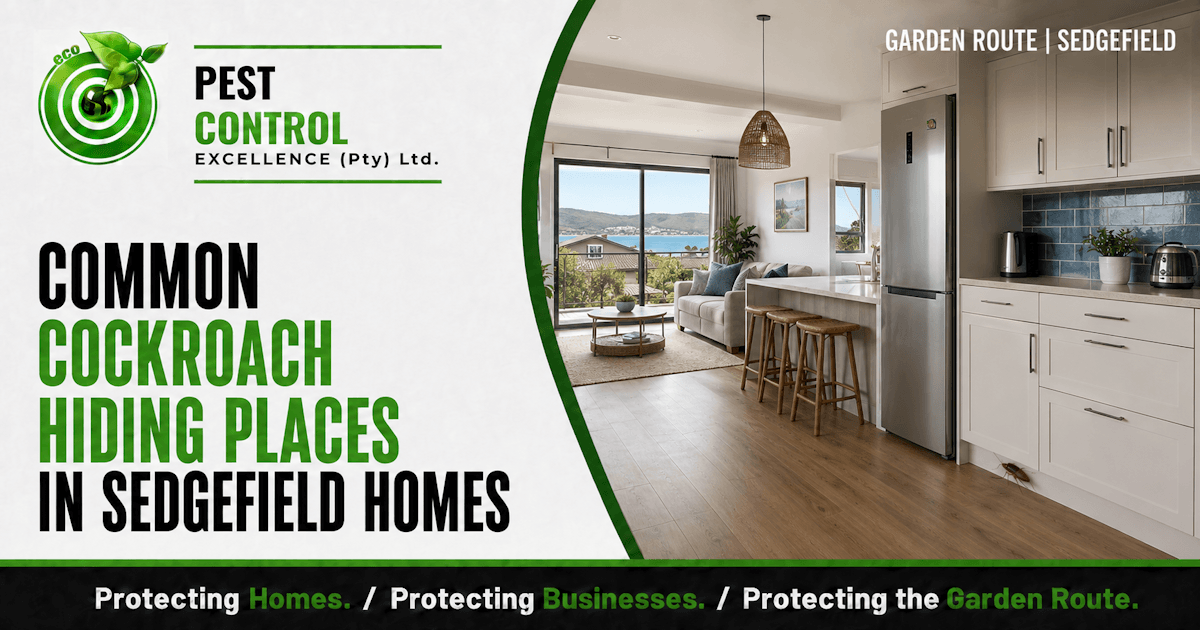 Common Cockroach Hiding Places in Sedgefield Homes - Pest Control Excellence